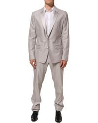 Dolce & Gabbana - Light Wool 2 Piece Martini Formal Suit Pl+Se+Wv - Lyst