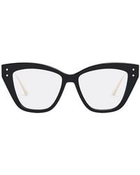 Dior - Eyeglasses Cat Eye Full Rim, Shiny- Frame And Clear Demo Lenses Lens Missob3I1200 Sunglasses - Lyst