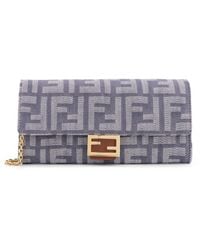 Fendi - Continental With Chain Baguette Wallet - Lyst