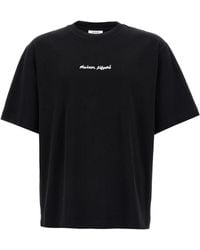 Maison Kitsuné - Logo Embroidery T-Shirt - Lyst