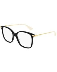 Gucci - Eyeglasses Square Full Rim, Havana Frame And Clear Demo Lenses Lens Gg0512O001 - Lyst