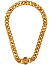 Versace - Medusa-Tone Chain Necklace - Lyst