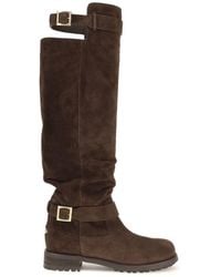 Jimmy Choo - Knee-High Biker Boots - Lyst