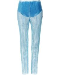 GIUSEPPE DI MORABITO - Sequin Mesh Pants Polyamide Elastane - Lyst
