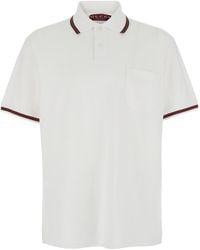 Gucci - Polo Shirt Cotton With Web Detail T-Shirts - Lyst