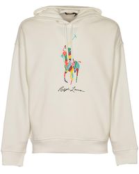 Polo Ralph Lauren - Signature Logo Embroidered Hooded Sweatshirt - Lyst