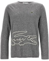 Comme des Garçons - Intarsia Wool Sweater With Crocodile Design - Lyst