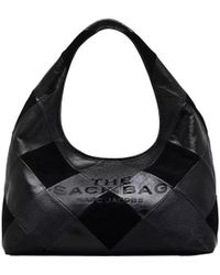 Marc Jacobs - Shoulder Bag Suede Patchwork Sack-Multicolour Leather - Lyst