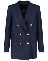 Tagliatore - Tailored Double-Breasted Jacket With Buttons - Lyst