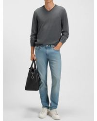 BOSS - Melba V-Neck Virgin Wool Sweater Clothing Knitwear - Lyst