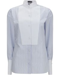 Tom Ford - Striped Shirt With Front Detail - Lyst