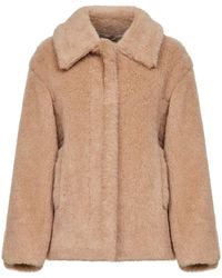 Max Mara - Teddy Mxmtritone Cropped Coat - Lyst