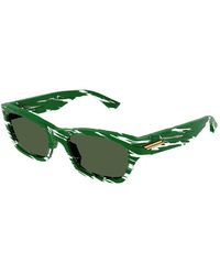 Bottega Veneta - Sunglasses Rectangle Full Rim, - Frame And Lens Bv1143S004 - Lyst