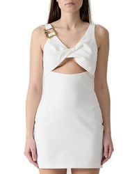 Just Cavalli - Buckle Detailed Cut-Out Dress - Lyst