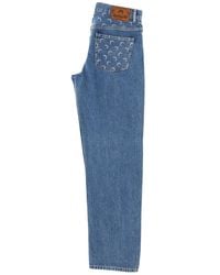 Marine Serre - Moon Waxed Jeans Cotton - Lyst