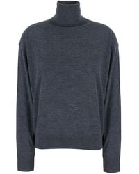 Semicouture - V-Neck Pullover Freda Wool Virgin Tops - Lyst