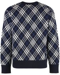 Burberry - Burberry Argyle Wool Cardigan - Lyst