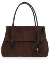 Tom Ford - Large Shoulder Bag With Padlock Details On The Front - Lyst