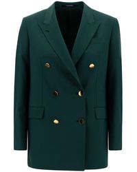 Tagliatore - Jasmine Double-Breasted Jacket With Golden Buttons - Lyst