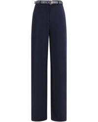 Max Mara - Elegant Pants With Belt Triacetate; Polyester - Lyst