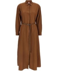 Max Mara - Cotton Long Dress - Lyst