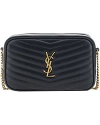 Saint Laurent - Calf Leather Lou Small Shoulder Bag - Lyst