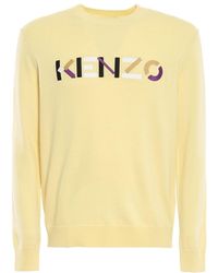 KENZO - Logo Wool Sweater - Lyst