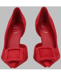 Roger Vivier - Pumps Viv Ville Dorsay Leather Goat - Lyst