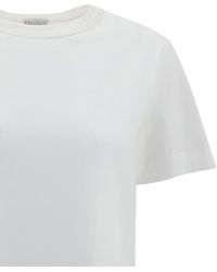 Brunello Cucinelli - Monochrome T-Shirt - Lyst