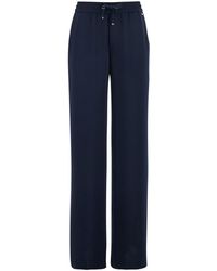 Herno - Pants With Drawstring Elastic Waist And Logo Plaque On The Drawstring - Lyst