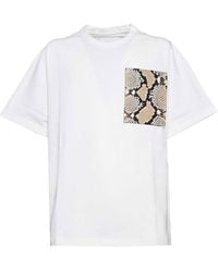 Jil Sander - Patterned Pocket Short-sleeved T-shirt - Lyst