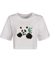 Iceberg - Panda Cropped T-shirt - Lyst
