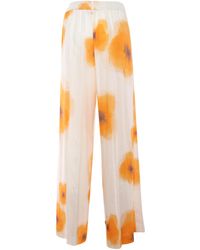 Ballantyne - Linen And Viscose Blend Trousers Pant - Lyst