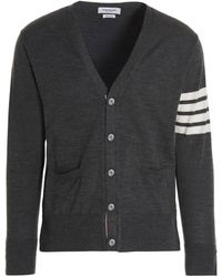 Thom Browne - Merino Wool Cardigan Sweater, Cardigans - Lyst