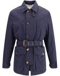 Brunello Cucinelli - Membraned Nylon Saharan Jacket - Lyst