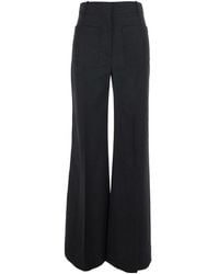 Victoria Beckham - Alina Trouser Wool Pants For - Lyst