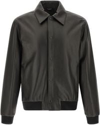 Fendi - Leather Blouson - Lyst