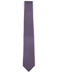 Ferragamo - And Gancini Silk Twill Zelig Tie - Lyst