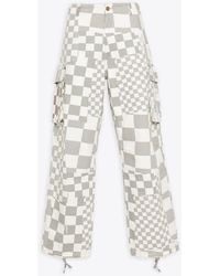 ERL - Printed Cargo Pants Woven/ Checked Cotton Cargo Pants - Lyst