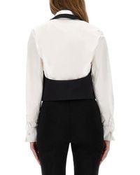 Nina Ricci - Vest With Open Back Cotton Waistcoats & Gilets - Lyst