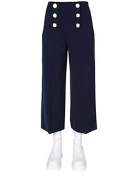 Boutique Moschino - Wide Leg Trousers - Lyst