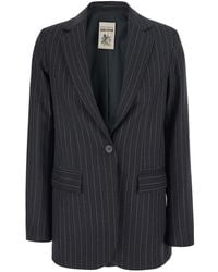 Semicouture - Jacket Carmen Wool-Blend Blazers - Lyst