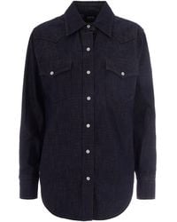 A.P.C. - A. P.C. Organic Cotton Short-Sleeve Shirt For - Lyst