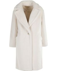 MICHAEL Michael Kors - Oversized Teddy Shearling Coat - Lyst