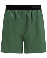 Tom Ford - Bicolor Silk Bermuda Shorts - Lyst