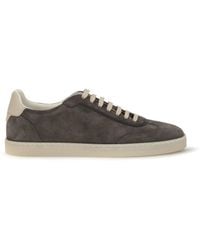 Brunello Cucinelli - Suede Sneakers - Lyst