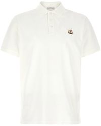 Moncler - Logo-Patch Piqué Cotton Polo Shirt - Lyst