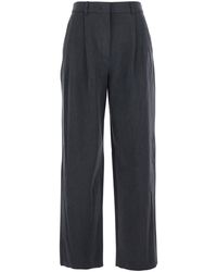 DUNST - Tailored Trousers With Front Pleats - Lyst