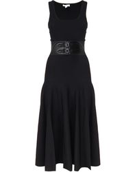 Alaïa - Midi Dress With Belt - Lyst