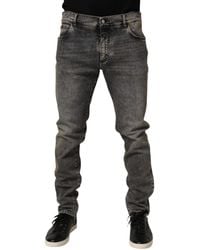 Dolce & Gabbana - Cotton Stretch Slim Fit Denim Jeans Co+02 Clothing - Lyst